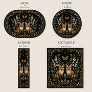 Vega Tilki & Kelebek patterned Washable Custom Size Rug
