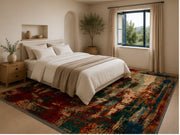 Orkide abstract Washable Custom Size Rug