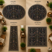 Taos ethnic Boho patterned Washable Custom Size Rug