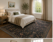 Taos ethnic Boho patterned Washable Custom Size Rug