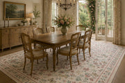 San Francisco Çiçek & Kelebek patterned Washable Custom Size Rug